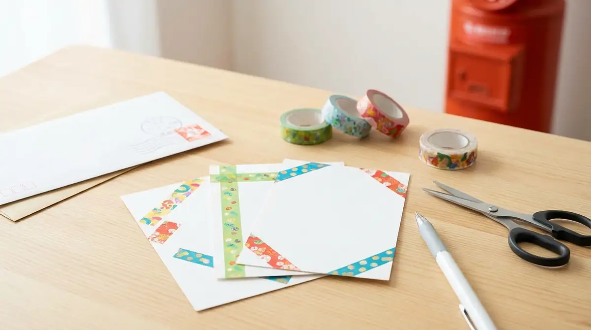 マスキングテープを貼った年賀状は郵送できる？条件と注意点