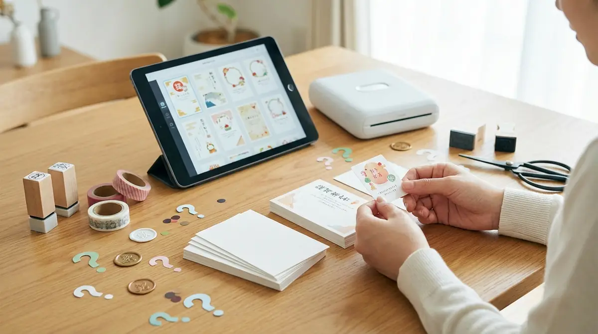 年賀状シールの作り方でよくある質問