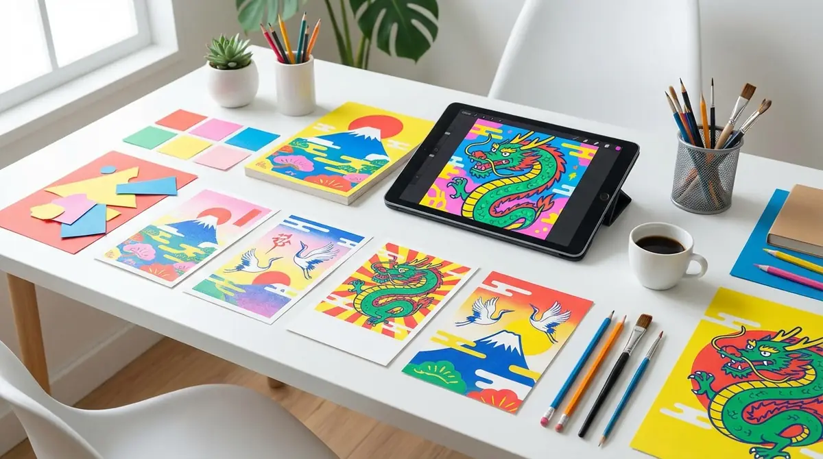 ポップな年賀状デザインとは？特徴と選ばれる理由