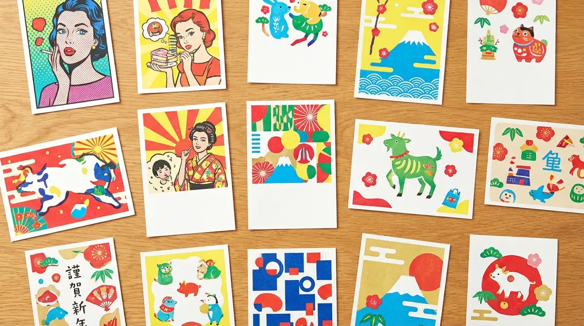 【テイスト別】真似したくなるポップな年賀状デザイン実例15選