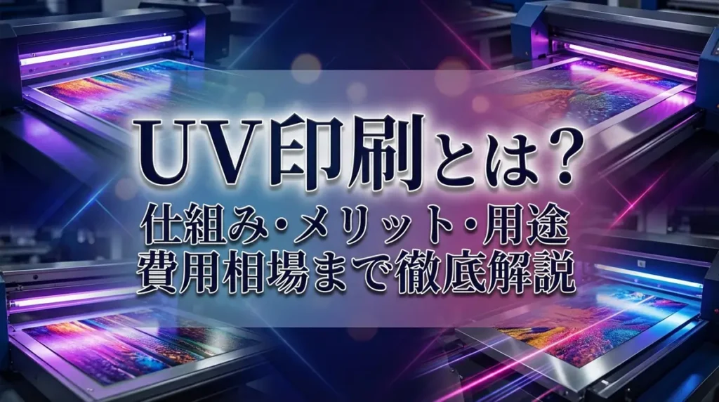 UV印刷とは？仕組み・メリット・用途・費用相場まで徹底解説