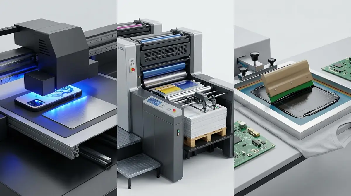 【比較表】UV印刷とオフセット印刷・シルク印刷の違い