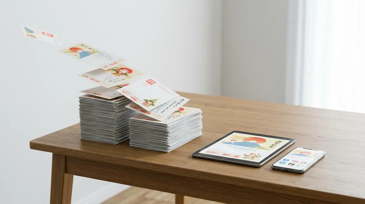 年賀状の枚数が減少し続ける5つの理由