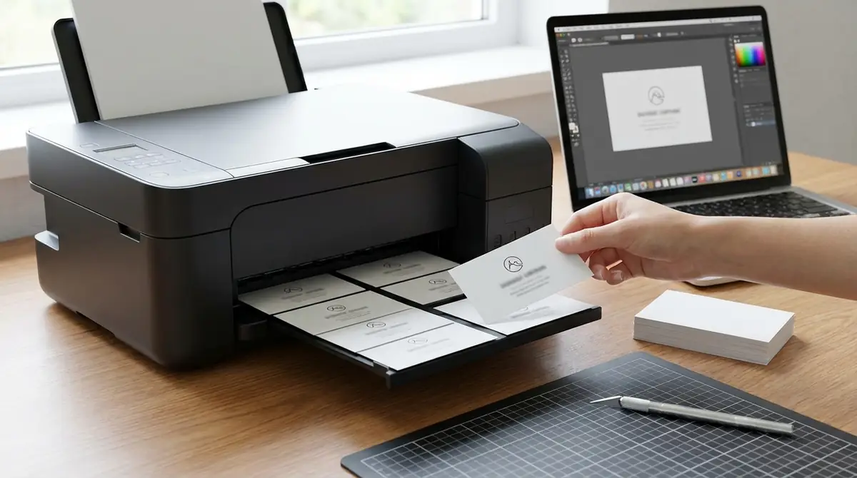 自宅プリンターで名刺を印刷する方法