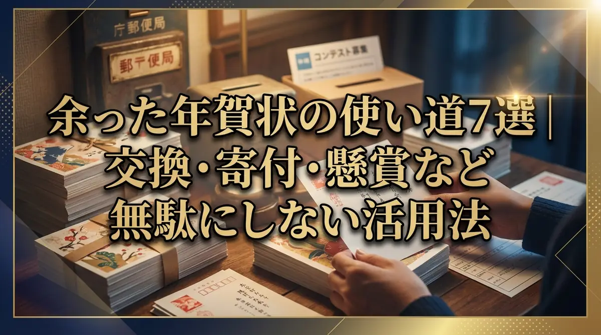 余った年賀状の使い道7選｜交換・寄付・懸賞など無駄にしない活用法