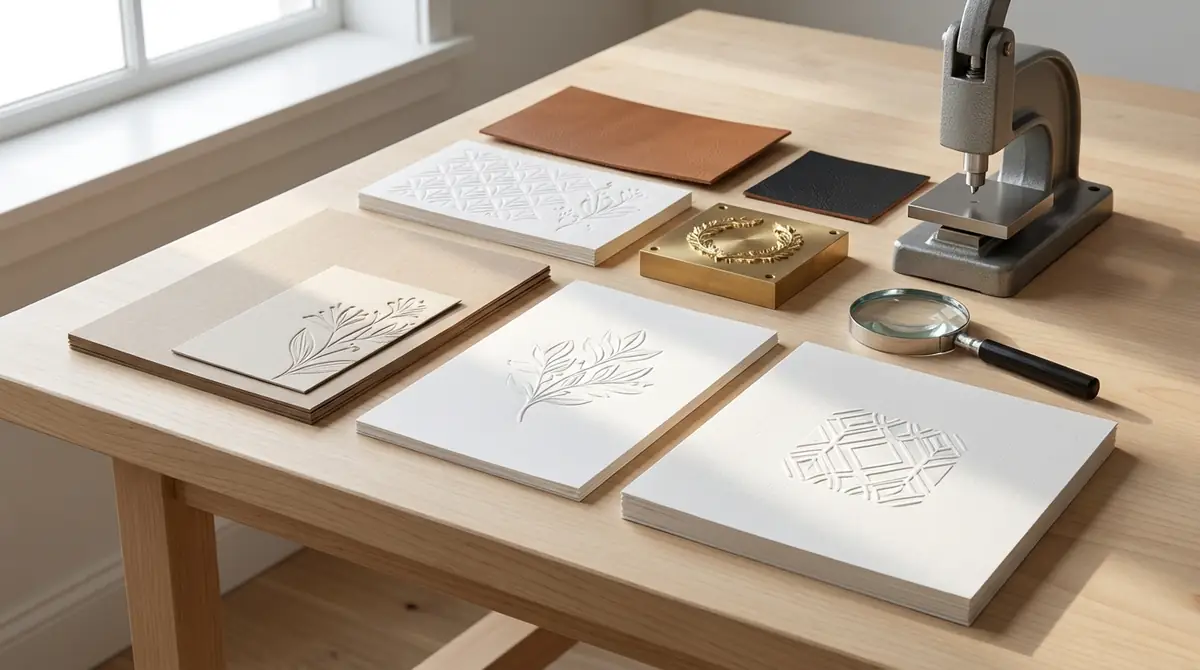 エンボス加工に適した用紙・素材の選び方