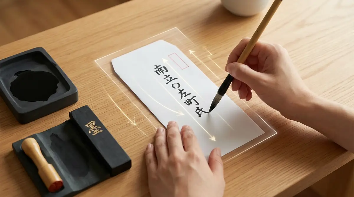 縦書き封筒の宛名の書き方【図解付き】