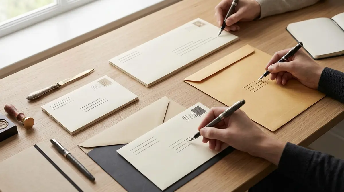 封筒サイズ別の宛名の書き方と注意点