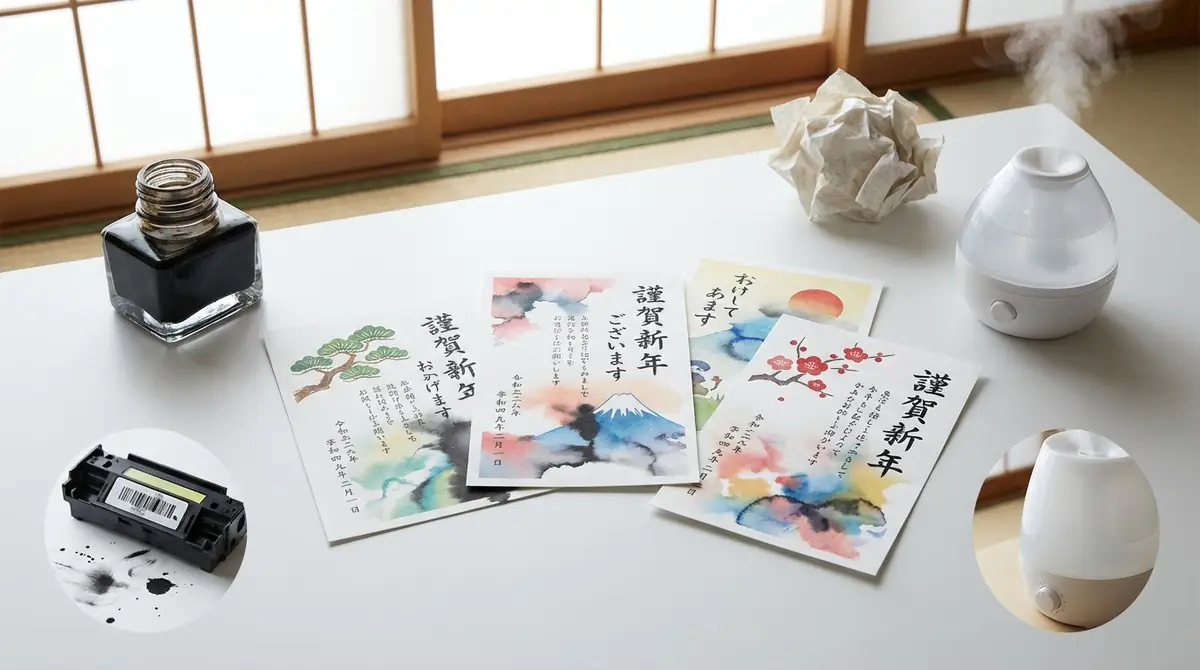 年賀状の印刷がにじむ4つの原因