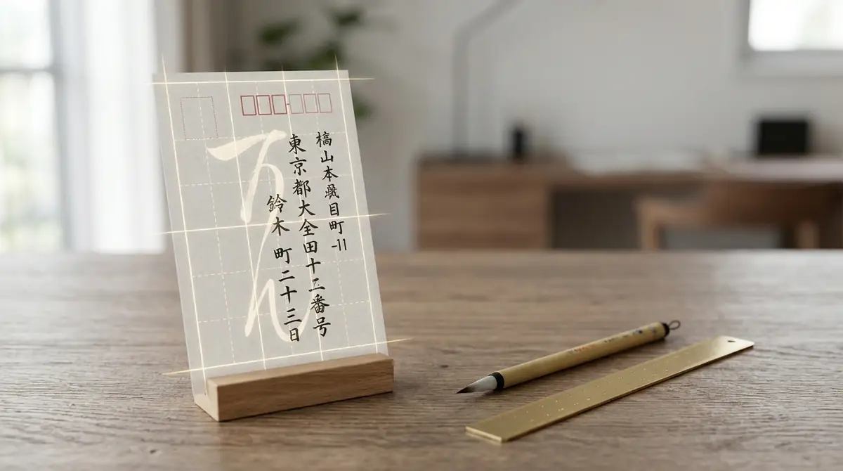【図解】はがき宛名の基本配置｜正しい書き方を30秒で確認