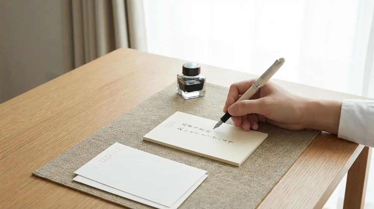 はがき宛名の書き方【横書き】配置とルール