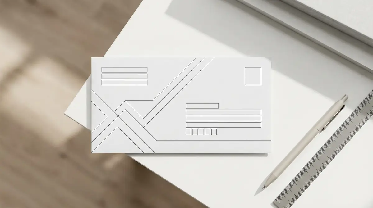 【図解】横書き宛名の正しい配置|住所・氏名・郵便番号の位置