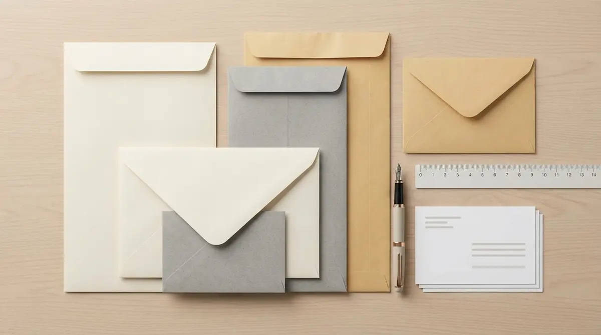 封筒の種類別|横書き宛名の配置ポイント