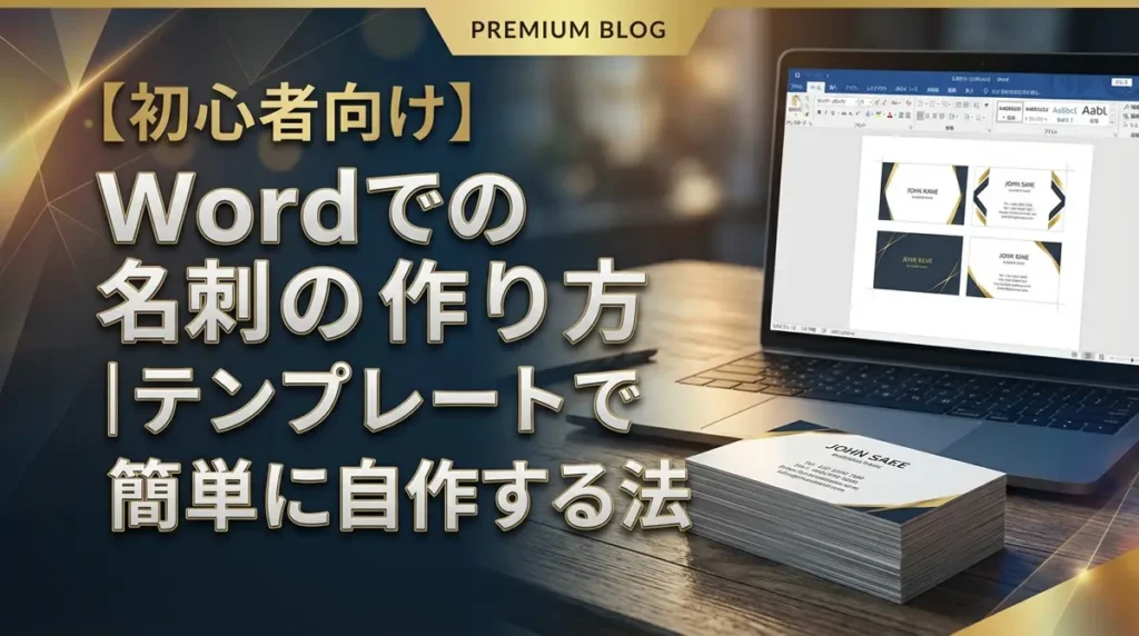 【初心者向け】Wordでの名刺の作り方｜テンプレートで簡単に自作する方法