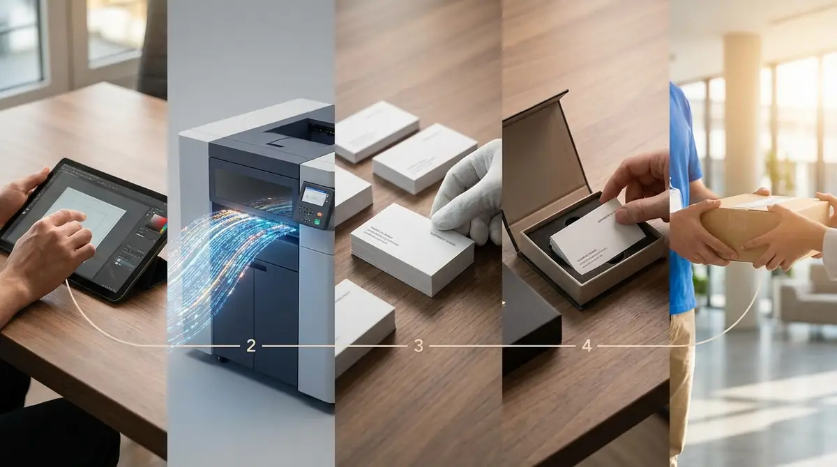 名刺印刷の注文から届くまでの流れ【5ステップ】