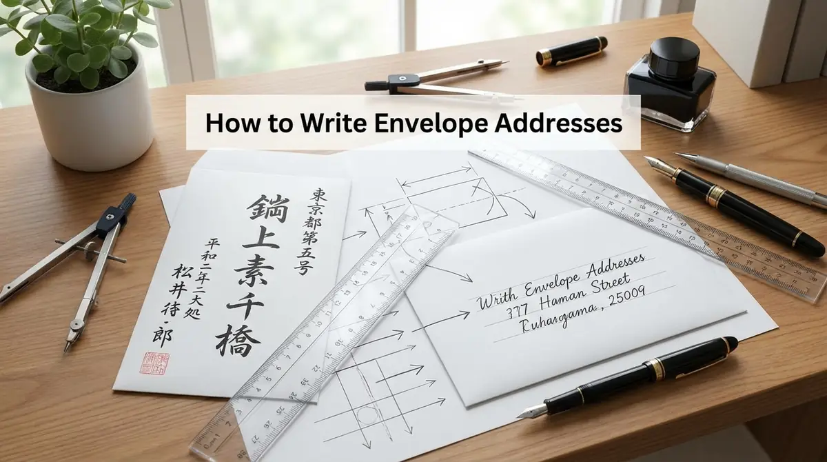【図解】封筒の宛名の書き方|縦書き・横書きの見本付き