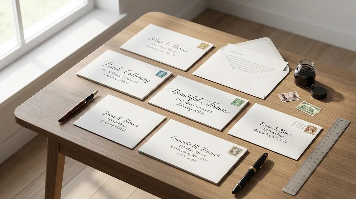 【図解】横書き封筒の宛名の書き方｜見本画像付き