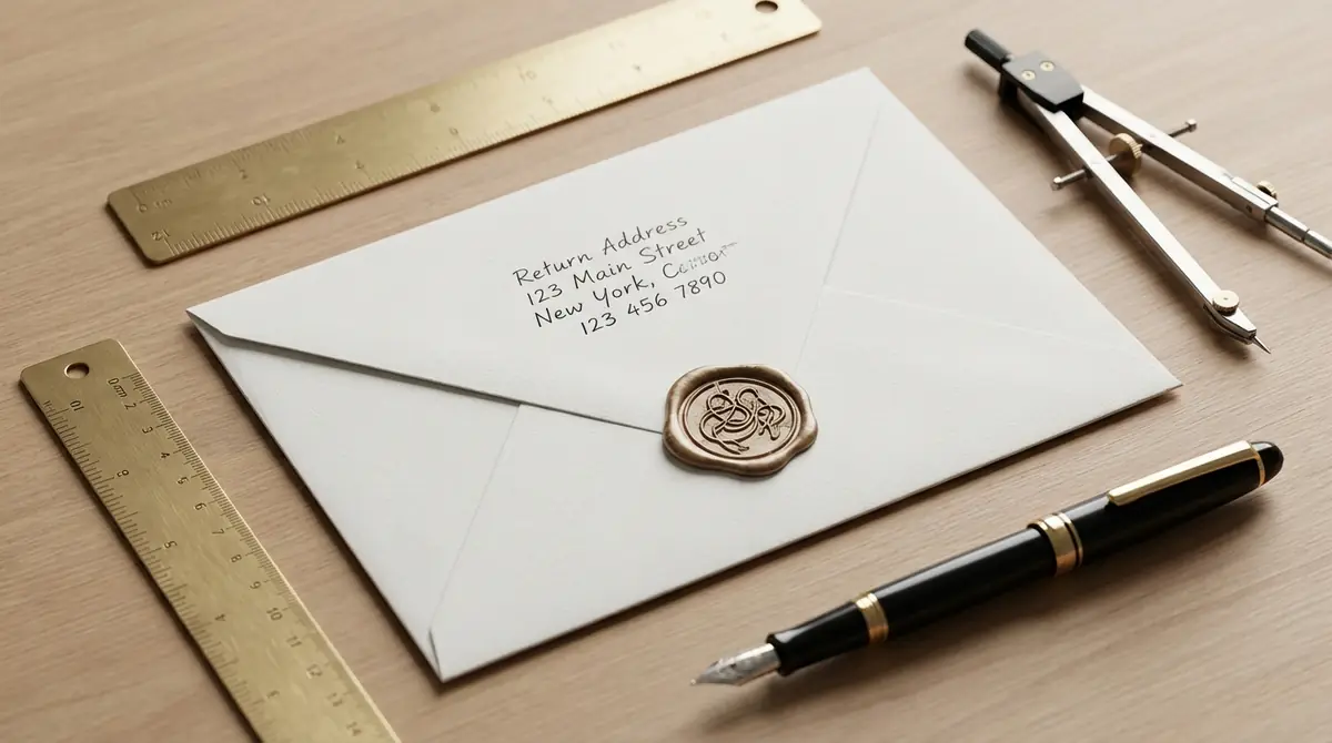 裏面（差出人）の書き方｜配置・封緘マークのルール