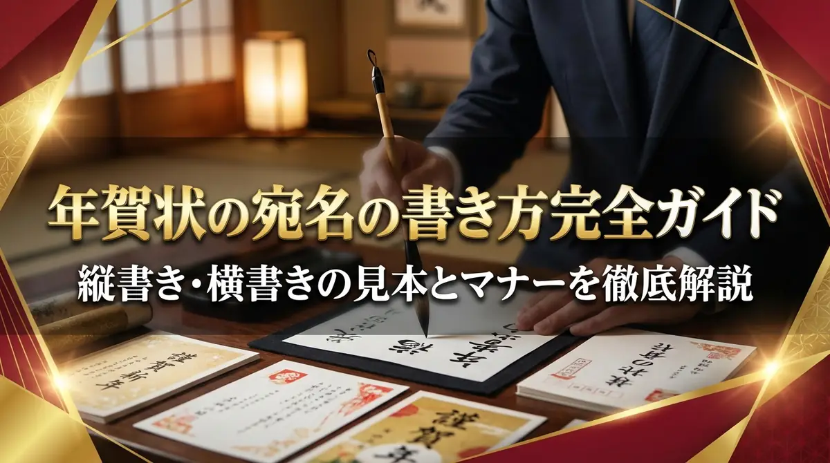 年賀状の宛名の書き方完全ガイド｜縦書き・横書きの見本とマナーを徹底解説