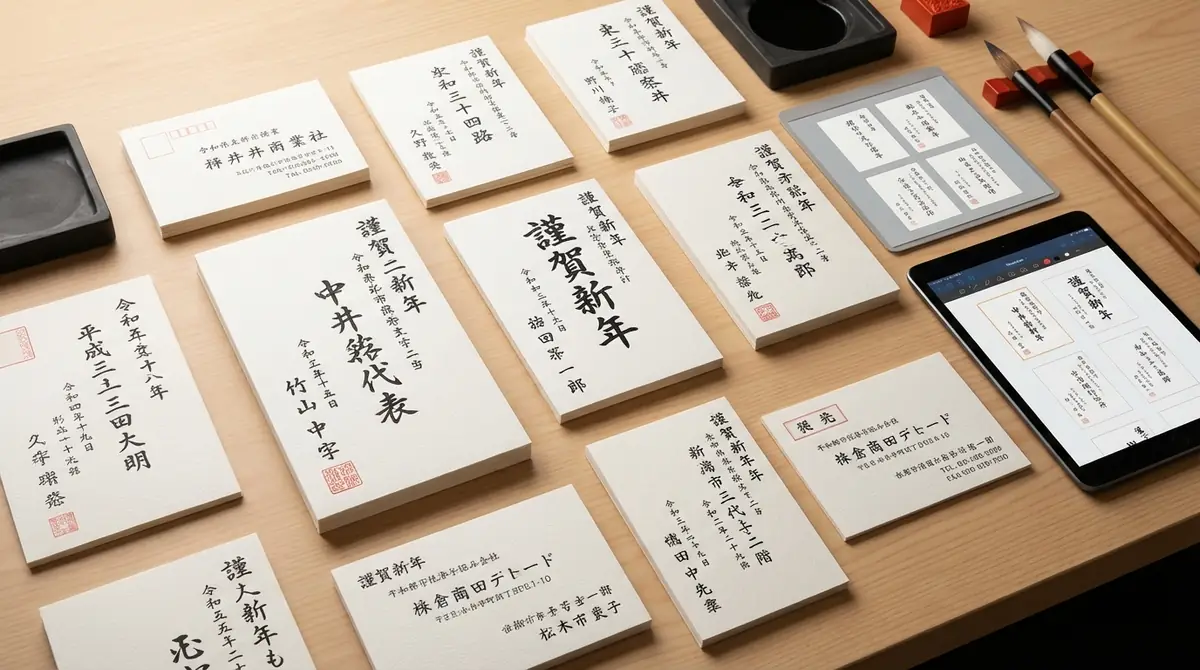 【パターン別】年賀状の宛名テンプレート・見本集