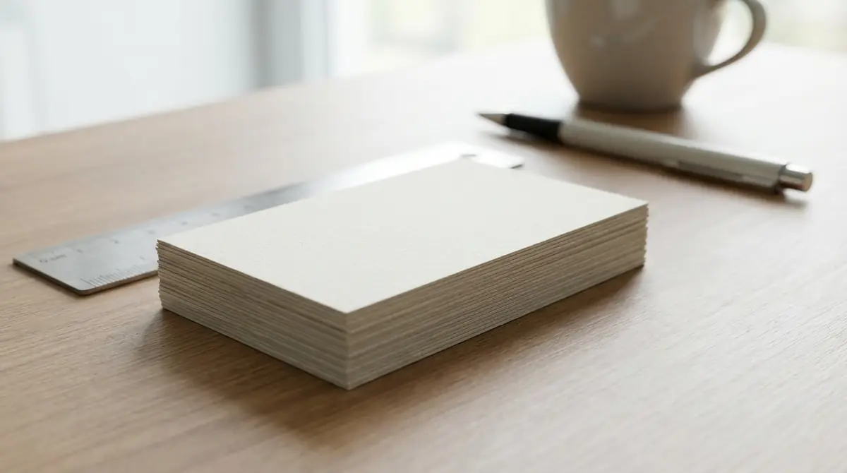 名刺の標準サイズは91mm×55mm（名刺4号）